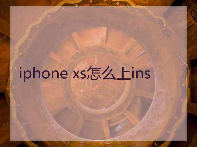 iphone xs怎么上ins