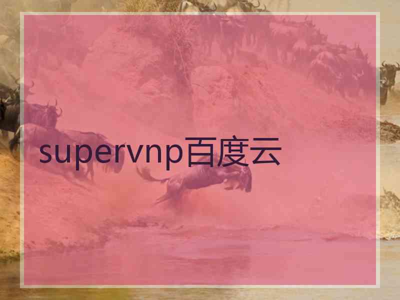 supervnp百度云