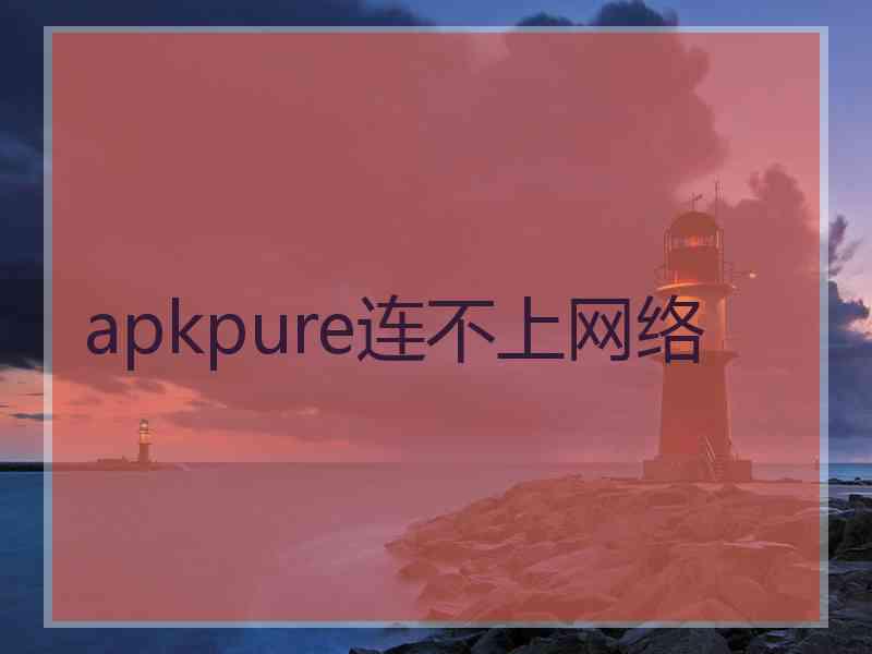 apkpure连不上网络