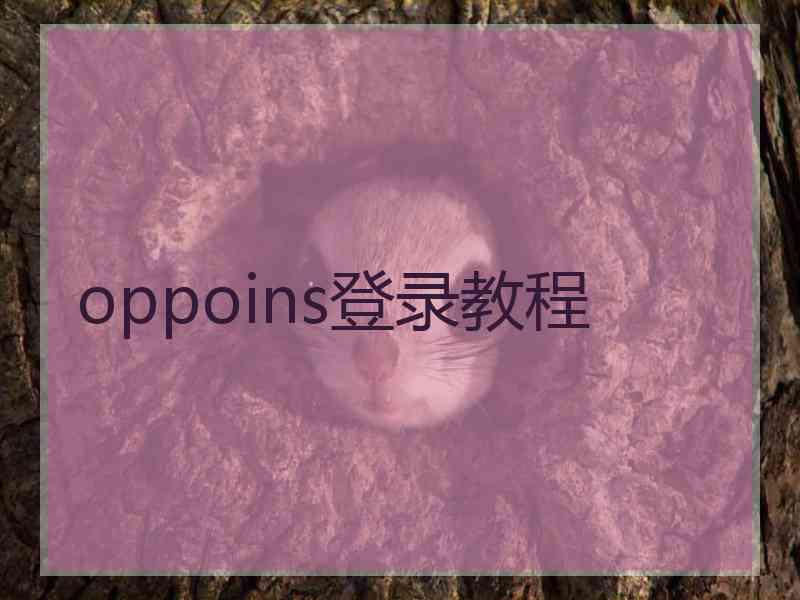 oppoins登录教程