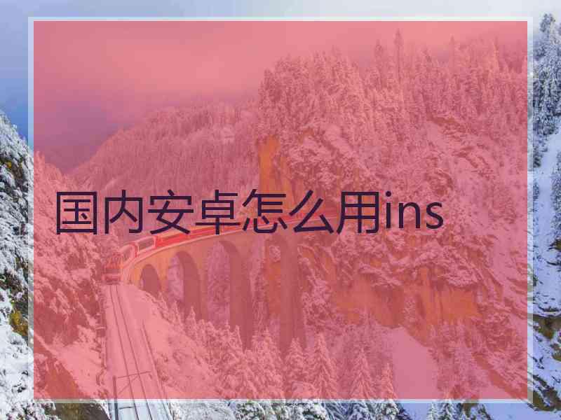 国内安卓怎么用ins