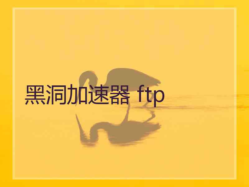 黑洞加速器 ftp