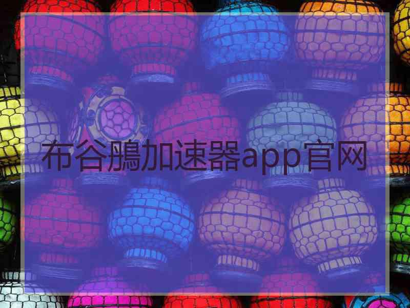 布谷鴅加速器app官网